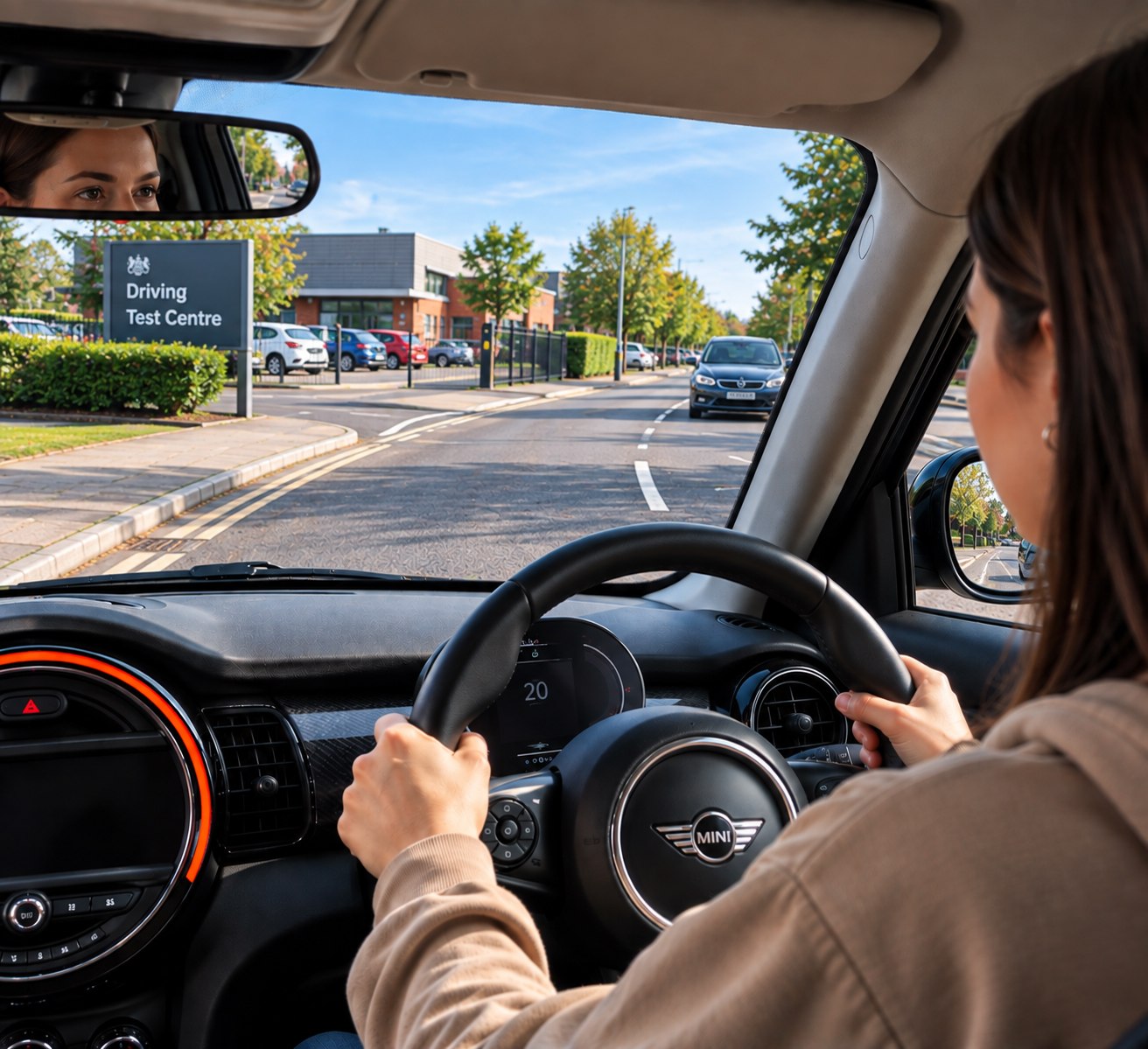 Learner driver preparing for the practical driving test with Nolan School of Motoring